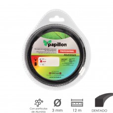 Hilo Nylon / Aluminio Cuadrado Trenzado Professional Ø 3,0 mm. Rollo 12 metros
