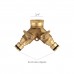 Adaptador Manguera Laton 2 tomas para Grifo 3/4