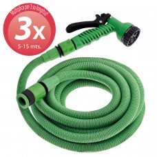 Irrigação extensível do estojo compacto da mangueira 5 a 15 medidores com posições da arma 7