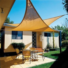 Shade Sail Shade Jardim Triangular 3.6x3.6x3.6 metros Bege