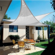 Toldo Vela Sombra Jardim Triangular 3.6x3.6x3.6 metros Branco