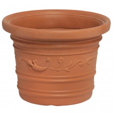 Vaso de terracota redondo de resina Ø 45 cm.
