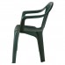 Silla Resina Monobloc Respaldo Bajo Verde Lyra