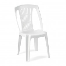 Cadeira em resina monobloco Stella sem braços Stella White
