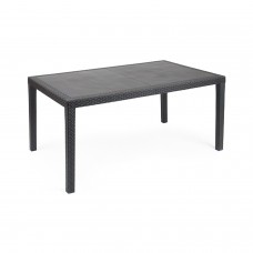 Tabela de resina Prince Antracite Ratan 150x90 cm.