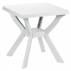 Tabela branca quadrada da resina 70x70x72 (H) cm.