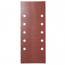 Lixa de substituição 115x280 mm. com orifícios Grão 120 (10 Peças)