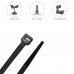 Brida Nylon 100%. Color Negro 2,5 x 135 mm. Bolsa 100 unidades. Abrazadera Plastico, Organizador Cables, Alta Resistencia
