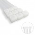 Brida Nylon 100%. Color Blanco / Natural 4,5 x 360 mm. 100 Piezas. Abrazadera Plastico, Organizador Cables, Alta Resistencia