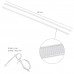 Brida Nylon 100%. Color Blanco / Natural 7,8 x 540 mm. 100 Piezas. Abrazadera Plastico, Organizador Cables, Alta Resistencia