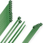Bridas Nylon 100% Verde 2,5x100 mm. (Bolsa 100 Unidades)