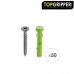 Blister Tacos Topgripper Bimaterial Con Tornillos Ø 5 mm. 50 Piezas