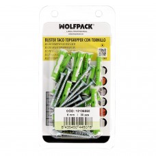 Blister Tacos Topgripper Bimaterial Con Tornillos Ø 6 mm. 30 Piezas