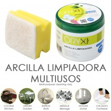 Argila de limpeza multiuso Jar 500 gramas.