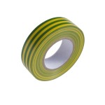 Fita isolante 20 m. x 19 mm Amarelo / Verde Uso doméstico