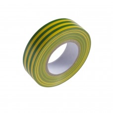 Fita isolante 20 m. x 19 mm Amarelo / Verde Uso doméstico