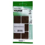 Feltro adesivo 30 x 30 mm (Blister 6 peças) Castanho