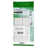 Feltro adesivo 30x30 mm. (Blister 6 Peças) Branco
