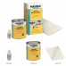 Kit de reparação de resina de poliéster de 750 ml com endurecedor e fibra de vidro