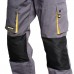 Calças de Trabalho Cinza / Amarelo Tamanho Longo 42/44 M