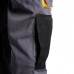 Calças de Trabalho Cinza / Amarelo Tamanho Longo 42/44 M