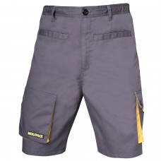Calças de Trabalho Cinza / Amarelo Tamanho Curto 42/44 M
