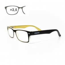 Gafas Lectura Kansas Negro / Amarillo. Aumento +2,5