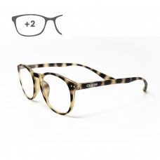 Gafas Lectura Connecticut Estampado Carey Aumento +2,0 Patillas Para Colgar del Cuello
