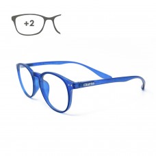 Gafas Lectura Connecticut Color Azul Aumento +2,0 Patillas Para Colgar del Cuello