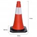 Base de Sinalização em Cone Borracha 75 cm. Reflexivo