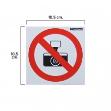 Pôster proibido tirar fotografias 10.5x10.5