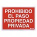 Poster proibido El Paso Propriedade privada 30x42