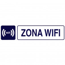 Etiqueta 250x63 mm. Zona wifi