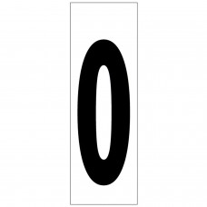 Número adesivo 46x140 mm. No. 0