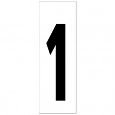 Número adesivo 46x140 mm. No. 1