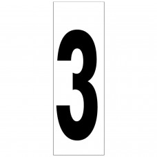 Número adesivo 46x140 mm. No. 3