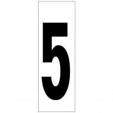 Número adesivo 46x140 mm. No. 5