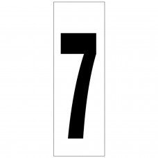 Número adesivo 46x140 mm. No. 7