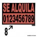 Número adesivo 46x140 mm. No. 7