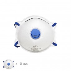 Mascarilla FFP2 Con Valvula (20 Unidades) Envasadas Individualmente
