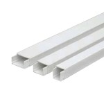 Canaleta 10x20 mm Adhesive Con Tapa. x 2 m.