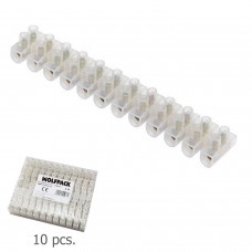 Regleta Ficha Empalme 10 A - 10 mm. Paquete de 10 piezas.