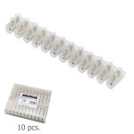 Regleta Ficha Empalme 30 A - 12 mm. Paquete de 10 piezas.