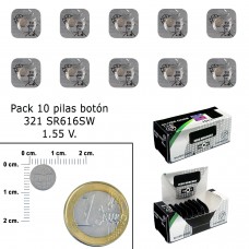 Bateria de botão de óxido de prata 321 / SR616SW (baterias da caixa 10)