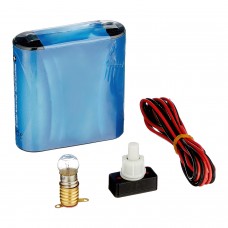 Kit Electrico Escolar (Pila, bombilla, portalamparas, interruptor y cable)