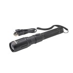 Linterna Led 3 Funciones Con Zoom, 500 Lumenes Recargable USB. Función Powerbank
