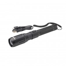 Linterna Led 3 Funciones Con Zoom, 500 Lumenes Recargable USB. Función Powerbank
