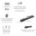 Linterna Led 3 Funciones Con Zoom, 500 Lumenes Recargable USB. Función Powerbank