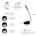 Linterna Led De Mesa Con Clip Recargable Usb Con 3 Tonos De Luz y 3 Niveles De Luminosidad
