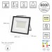 Foco Led Plano  100 Watt. 8000 Lumens. Luz blanca 4000ºK Protección IP65. Cuerpo Aluminio